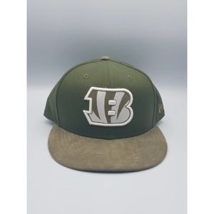 NFL Bengals New Era Green Suede Baseball Hat 9Fifty One Size Fits Most SnapBack